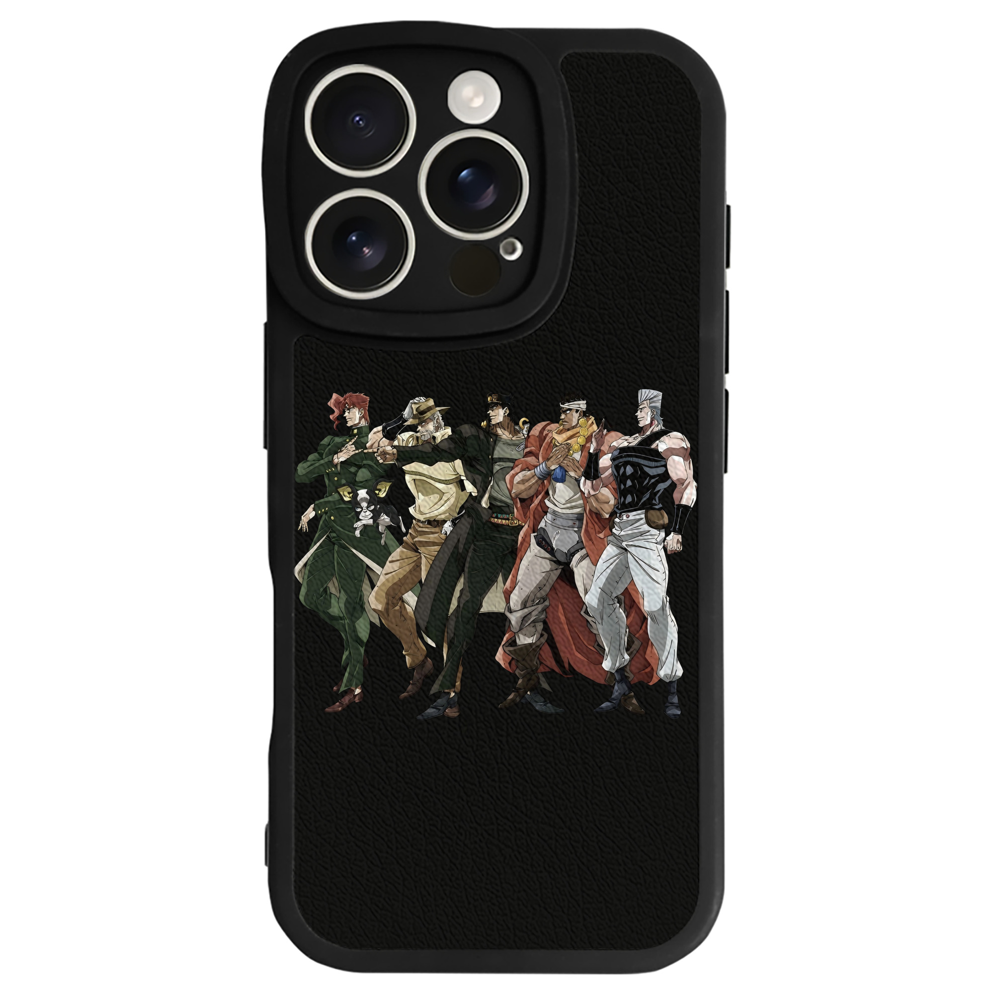 （画像用） ジョジョの奇妙な冒険 JoJo's Bizarre Adventure 【iPhone 16シリーズ対応】シリコンスマホケース（レザー調） 材質：シリコン